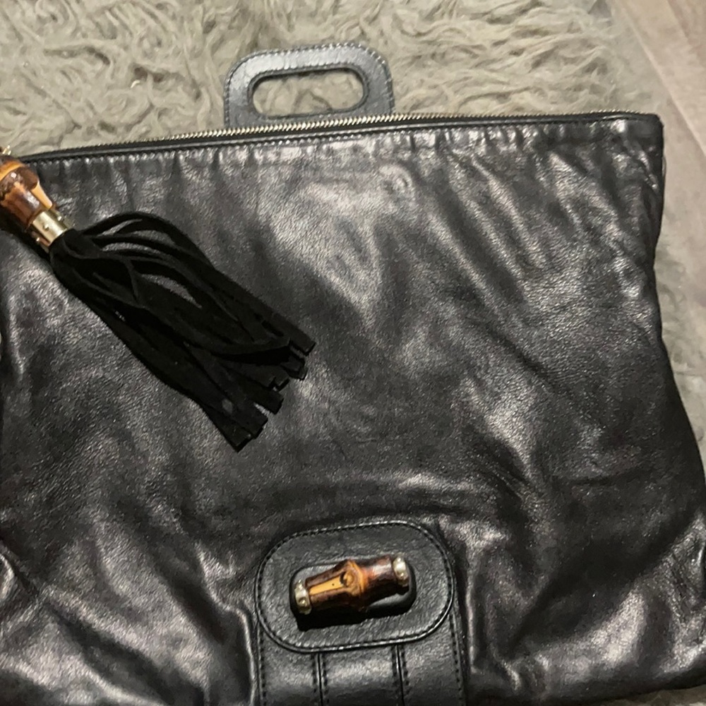 Black Gucci Bag with tassle